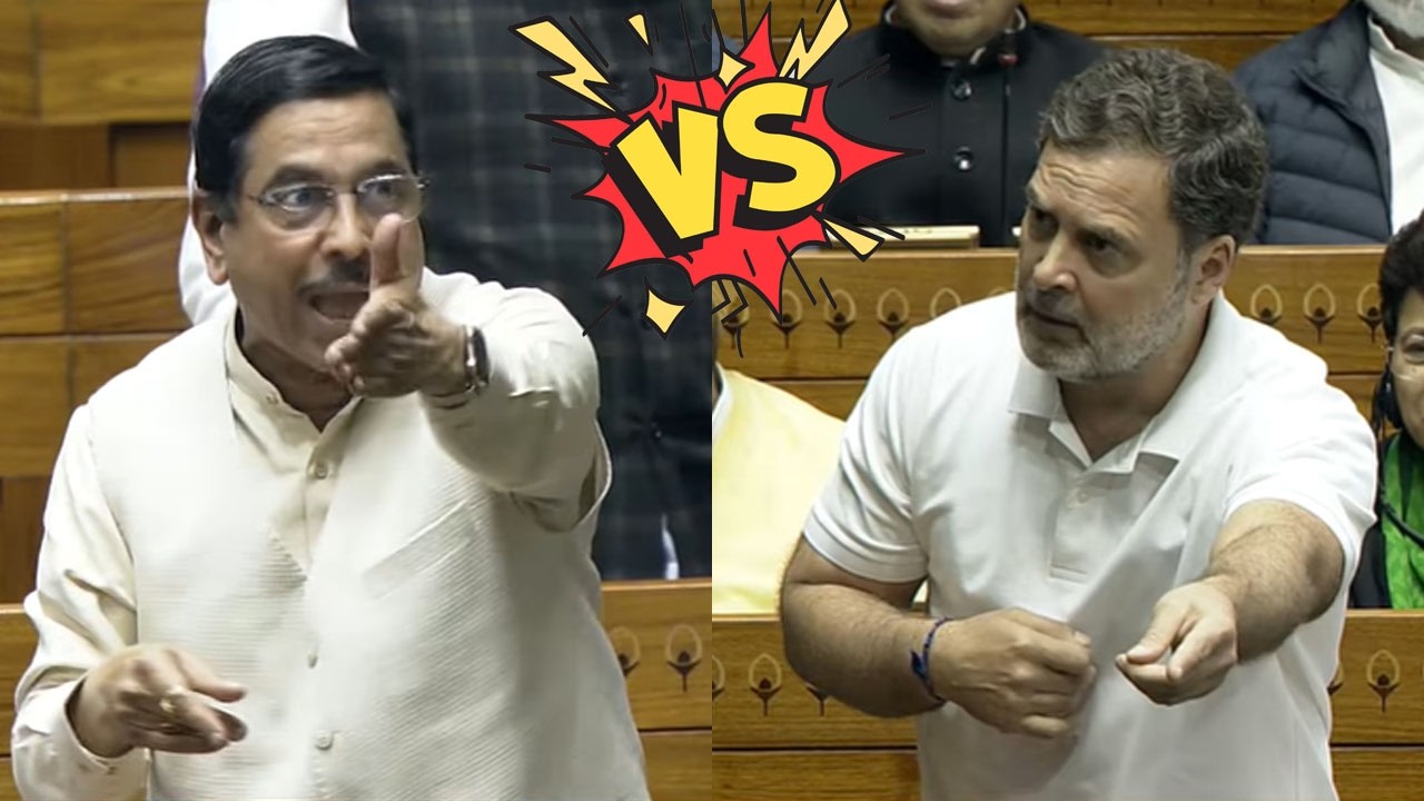 Pralhad Joshi Vs Rahul Gandhi Talk War in Lok Sabha | Parliament Live Update | BJP Vs Congress