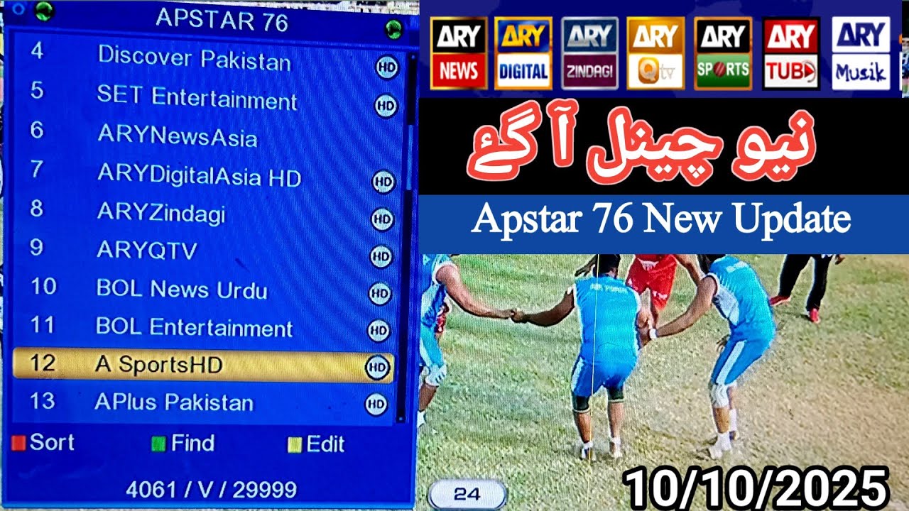 Apstar 76e new Update | Apstar new Channel list | Apstar | Apstar satellite Channel's setting