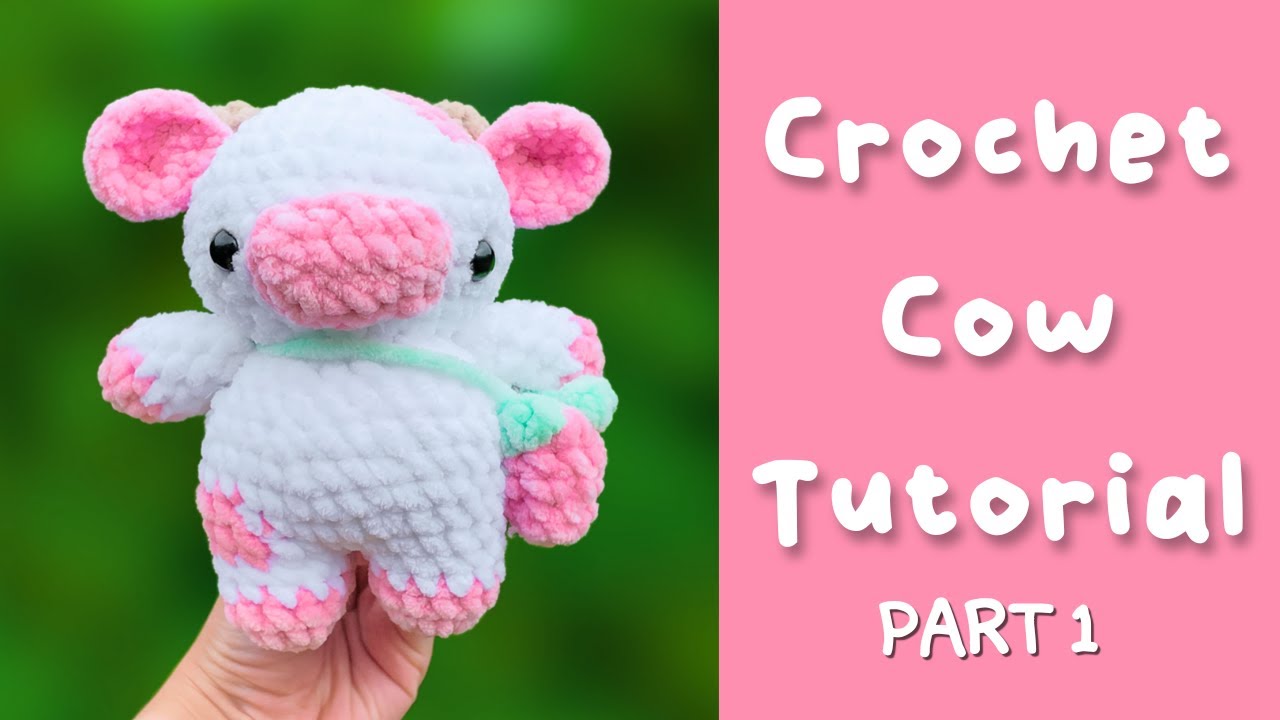Crochet Cow Tutorial - Free Amigurumi Pattern How To Part 1