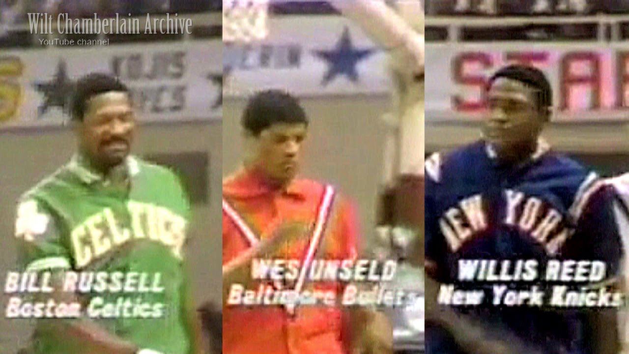 Bill Russell, Wes Unseld, Willis Reed 18pts/18reb/7a/7blks/2stls (1969 NBA ASG Full Highlights)