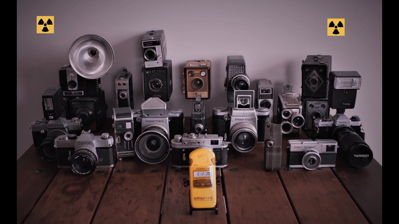Radiation from old film cameras?  Using a terra-p Ecotest Geiger counter/dosimeter