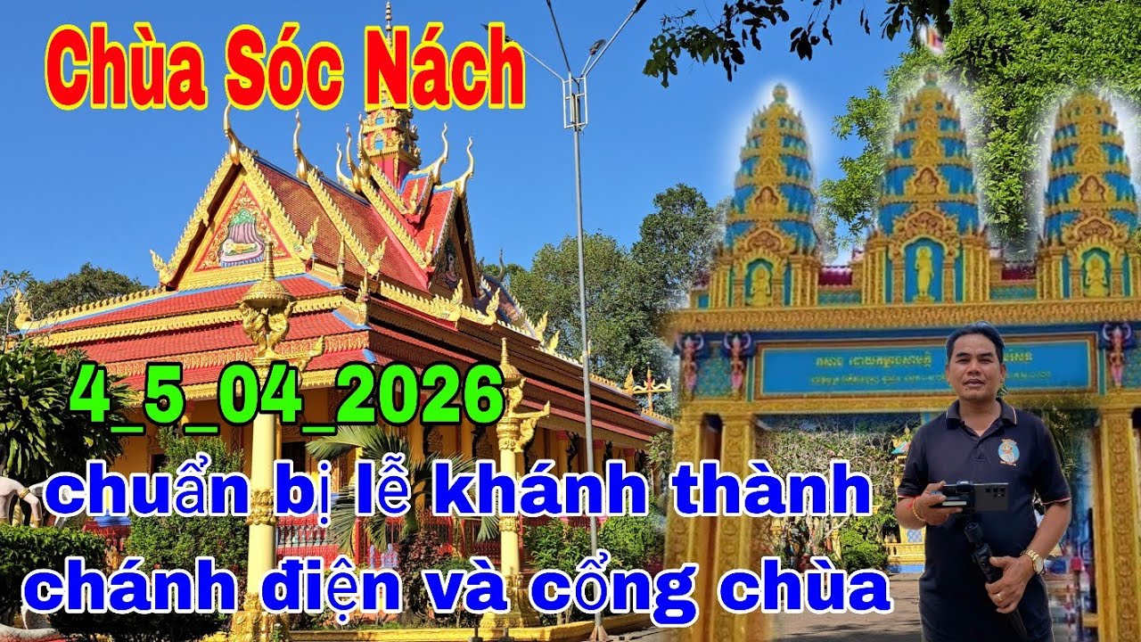 Chùa sóc nách /chuẩn bị khánh thành chánh điện và cổng chùa/Sơn Tinh tv 
