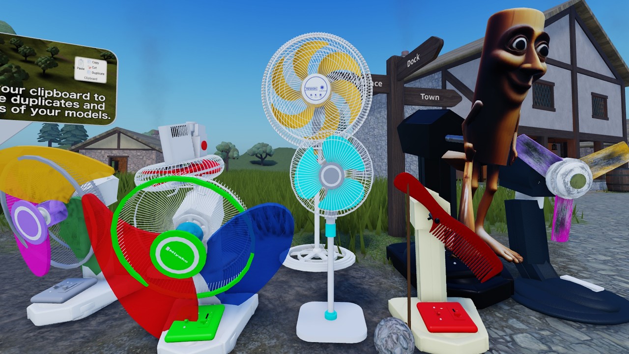 Fan Video Experiment! I Create a CRAZY Wobbly Ceiling Fans Hack | Roblox