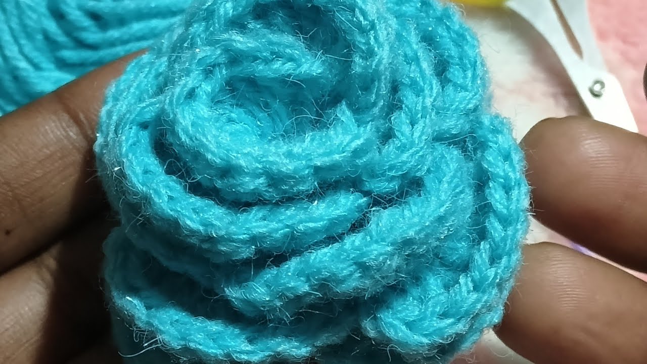 How to Crochet a Cute Rose 🌹 | Step-by-Step Tutorial#crochet #crochetrose #crochetflower #crochet