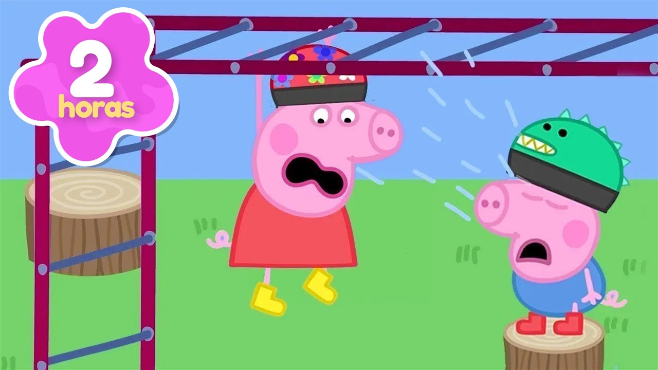 George Chora no Parque 🛝 Ele é Pequeno pra Brincar! 😭 Peppa Pig Portuguese Brazil | 2 Horas