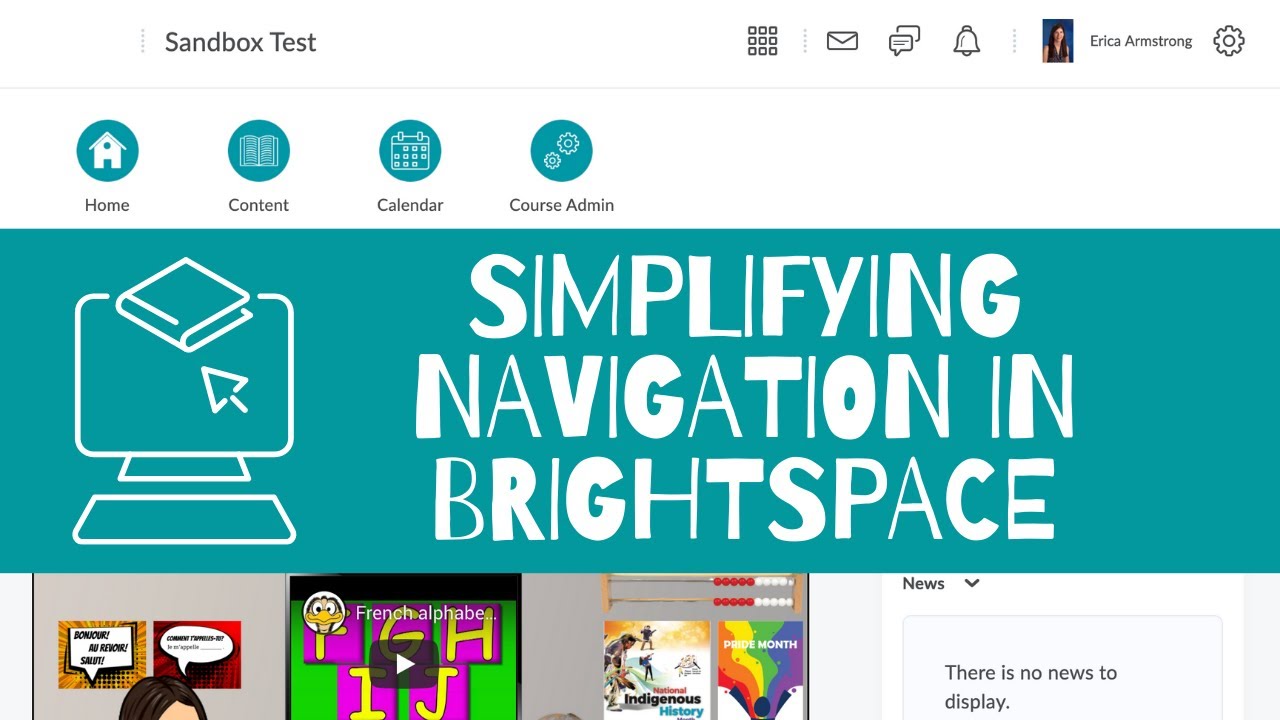 Customizing the Navigation Bar in Brightspace