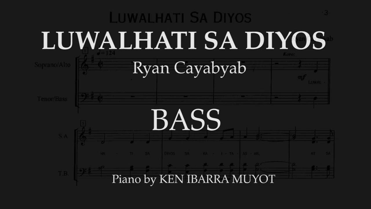 Luwalhati Sa Diyos (BASS) by Ryan Cayabyab | Piano by Ken Ibarra Muyot | SJCP Grand Choir