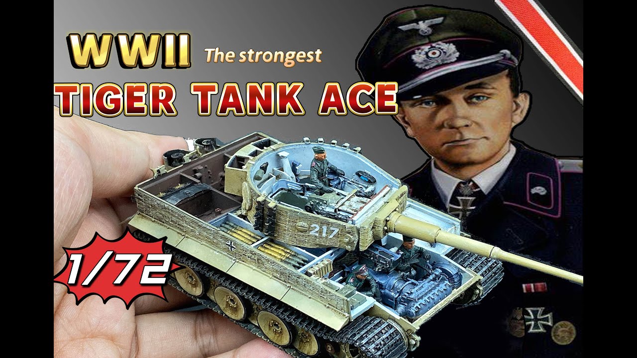 1/72   full interior Tiger Tank ACE  Otto Carius - Tank Model - Dragon