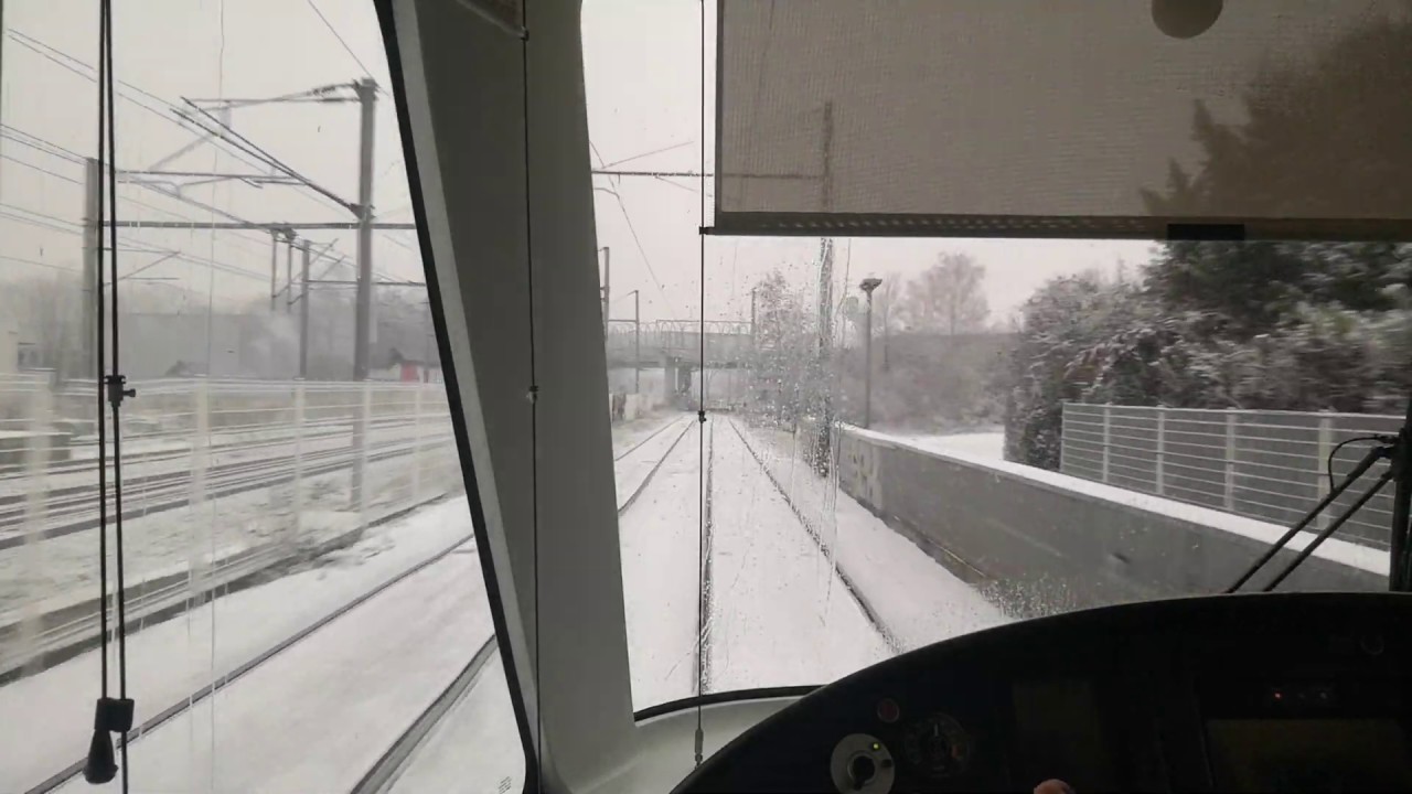 [Tram Cab Ride] Ligne B du tramway de Grenoble / Plaine des Sports ➡ Oxford