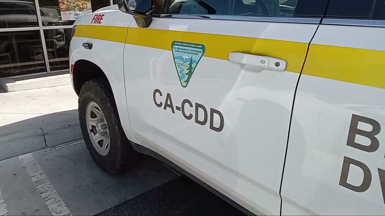California Bureau of Land Management Fire Vehicle