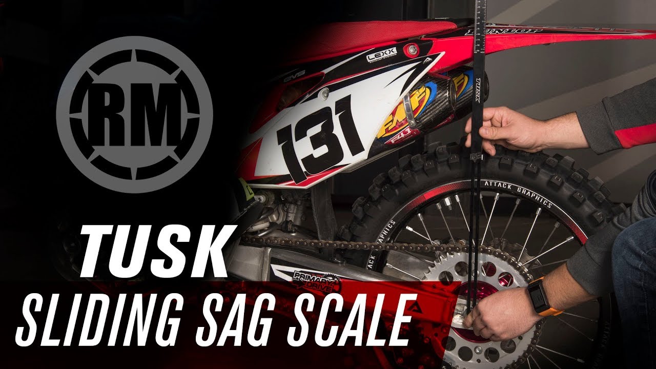 Tusk Motorcycle Sliding Sag Scale