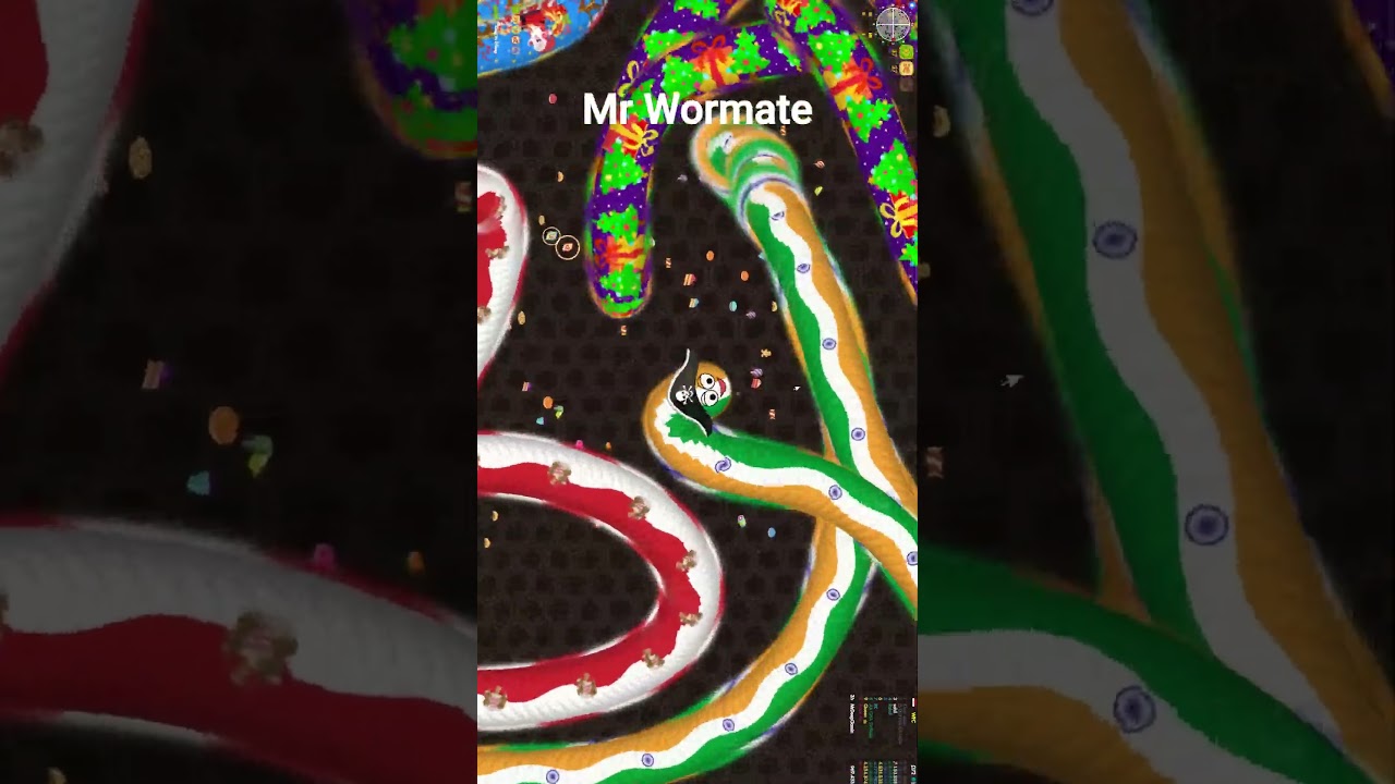 Feeding My Worm and Crushing the Leaderboard! 🐍 #wormszone #worms #wormszoneio #shorts #trending