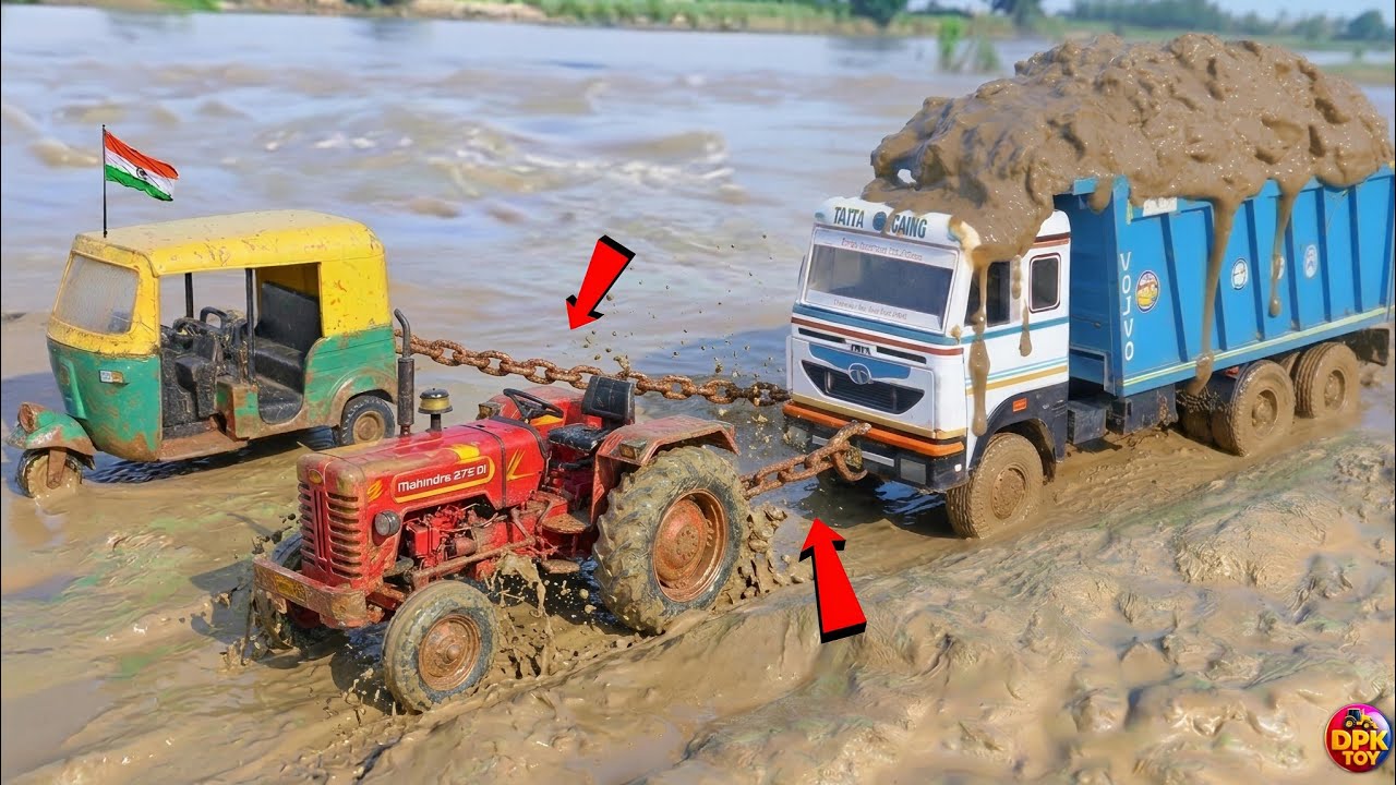 Mahindra Container Sand Loading John Deere Swaraj 1 Tata Dumper Auto Ri  ickshaw Accident Jcb7cx ? 