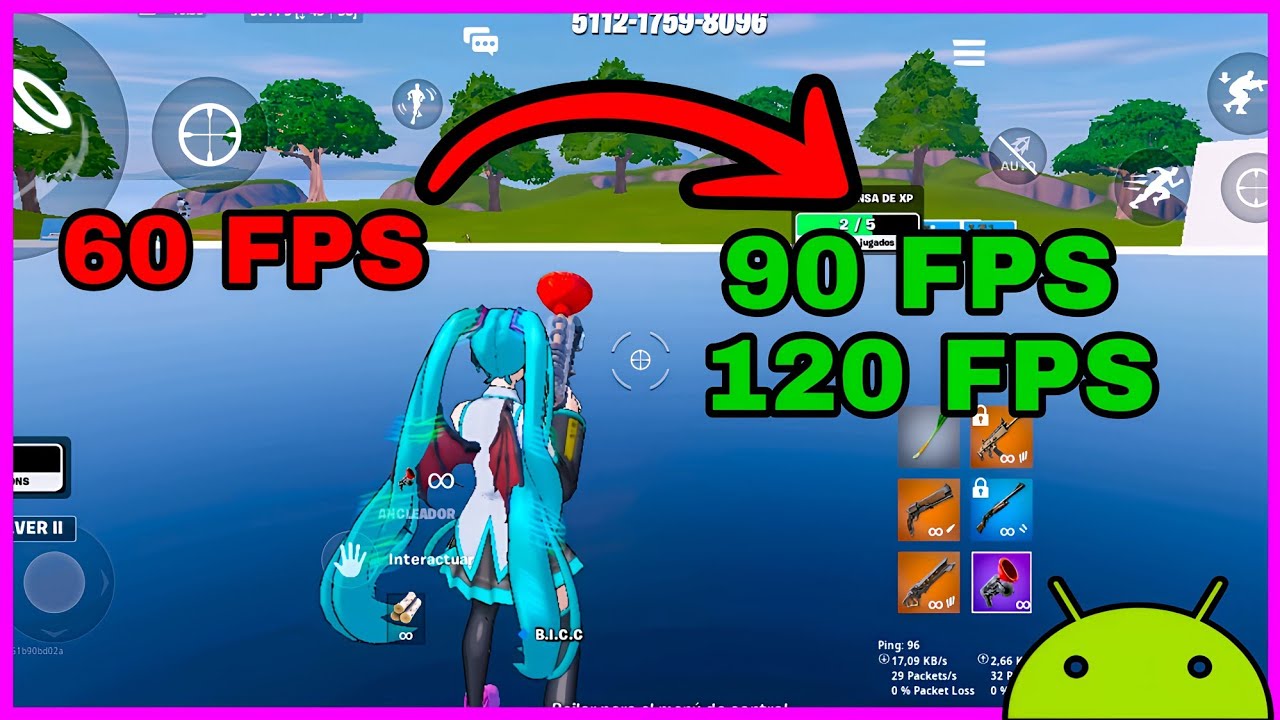 Como Desbloquear los 90 FPS/120 FPS en Fortnite Mobile *Sin Apps Externas*