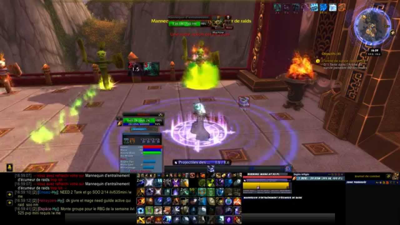 Cycle dps mage arcane MOP