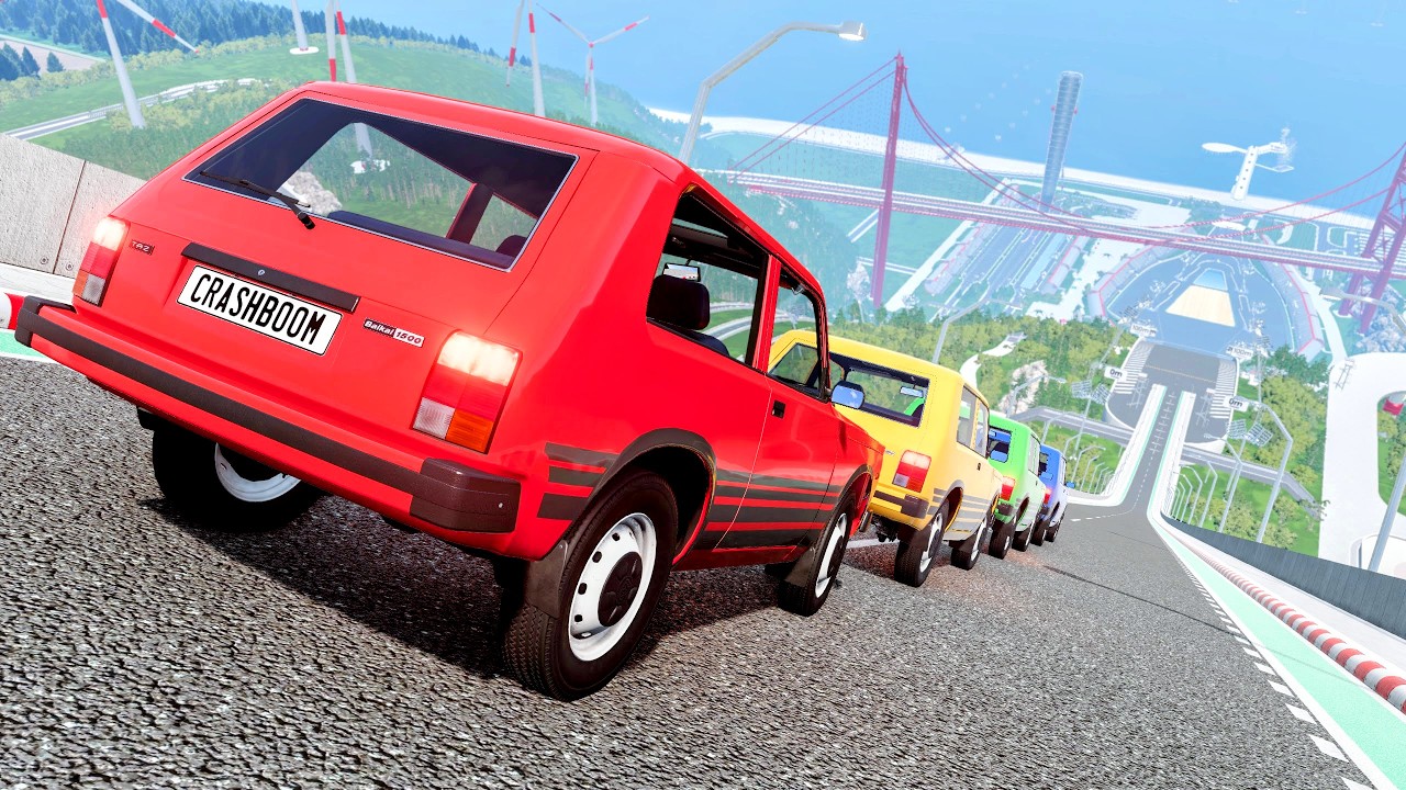 Epic High Speed Car Jumps 