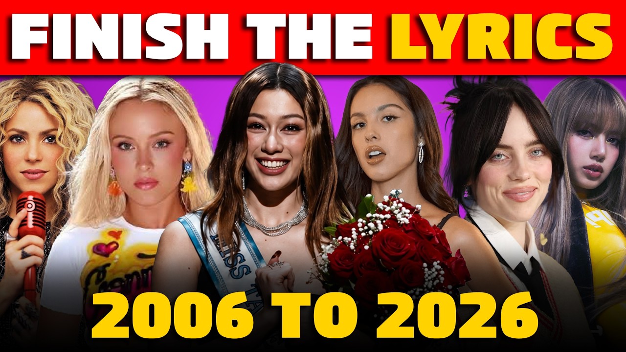 Complete the Lyrics Challenge: 2006 to 2026 🎶