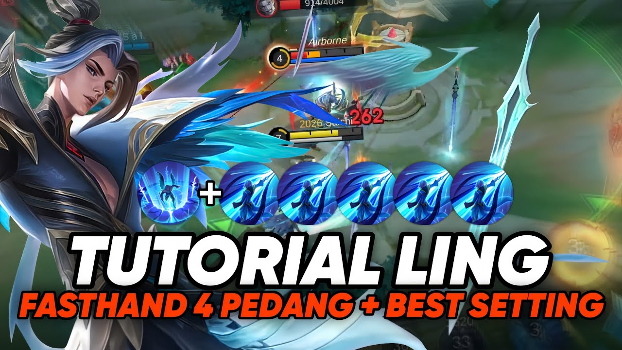 TUTORIAL LING FASTHAND 4 PEDANG + SETTINGAN BERMAIN LING | AUTO JADI LING FASTHAND!