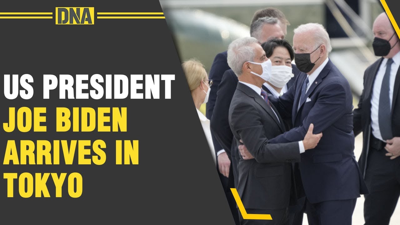 Quad Leaders&rsquo; Summit: Tokyo: US President Joe Biden arrives in Tokyo, for Quad Summit 2022