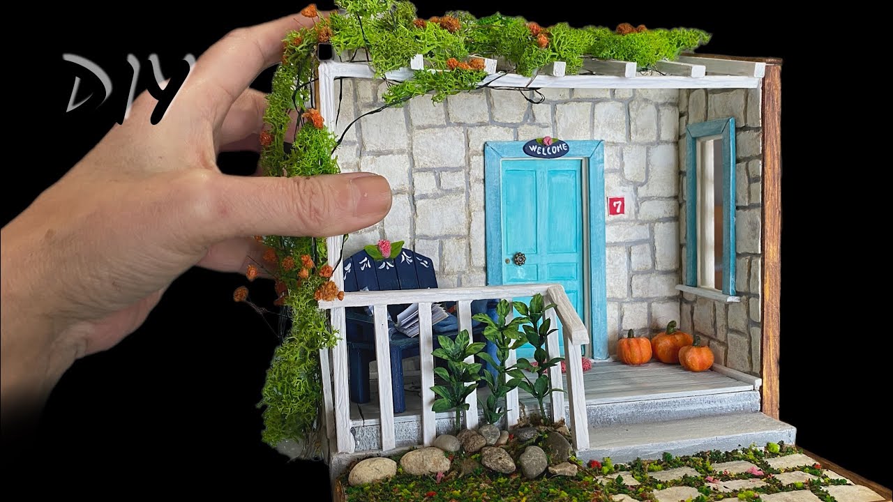 Создание прекрасного миниатюрного дома мечты - DIY DIORAMA
