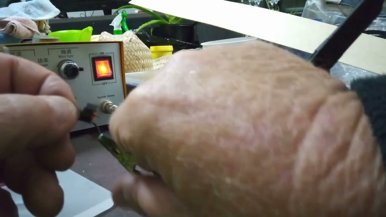 using a spot welder to make axle ends for Matchbox superfast or hotwheels cars