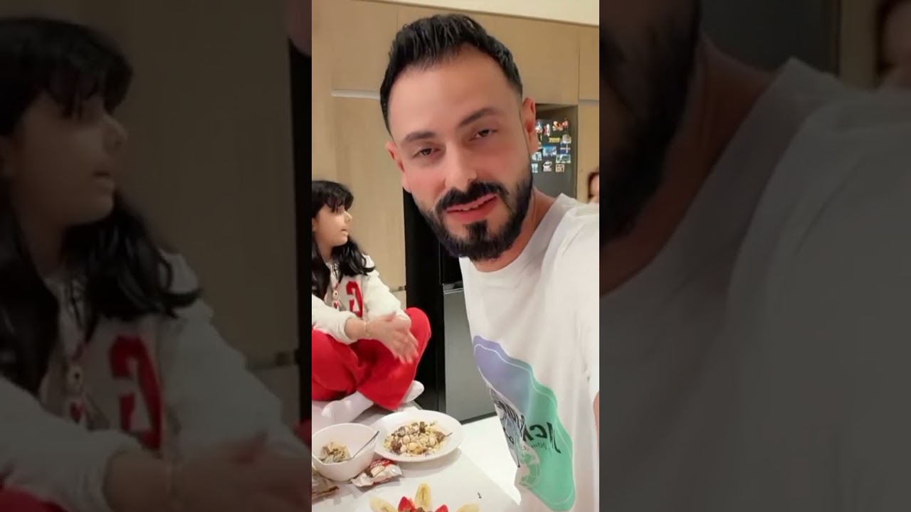 نور وعصام❤ شوفو  عصومي و الأولاد شو عم يعملو بالمطبخ 😱