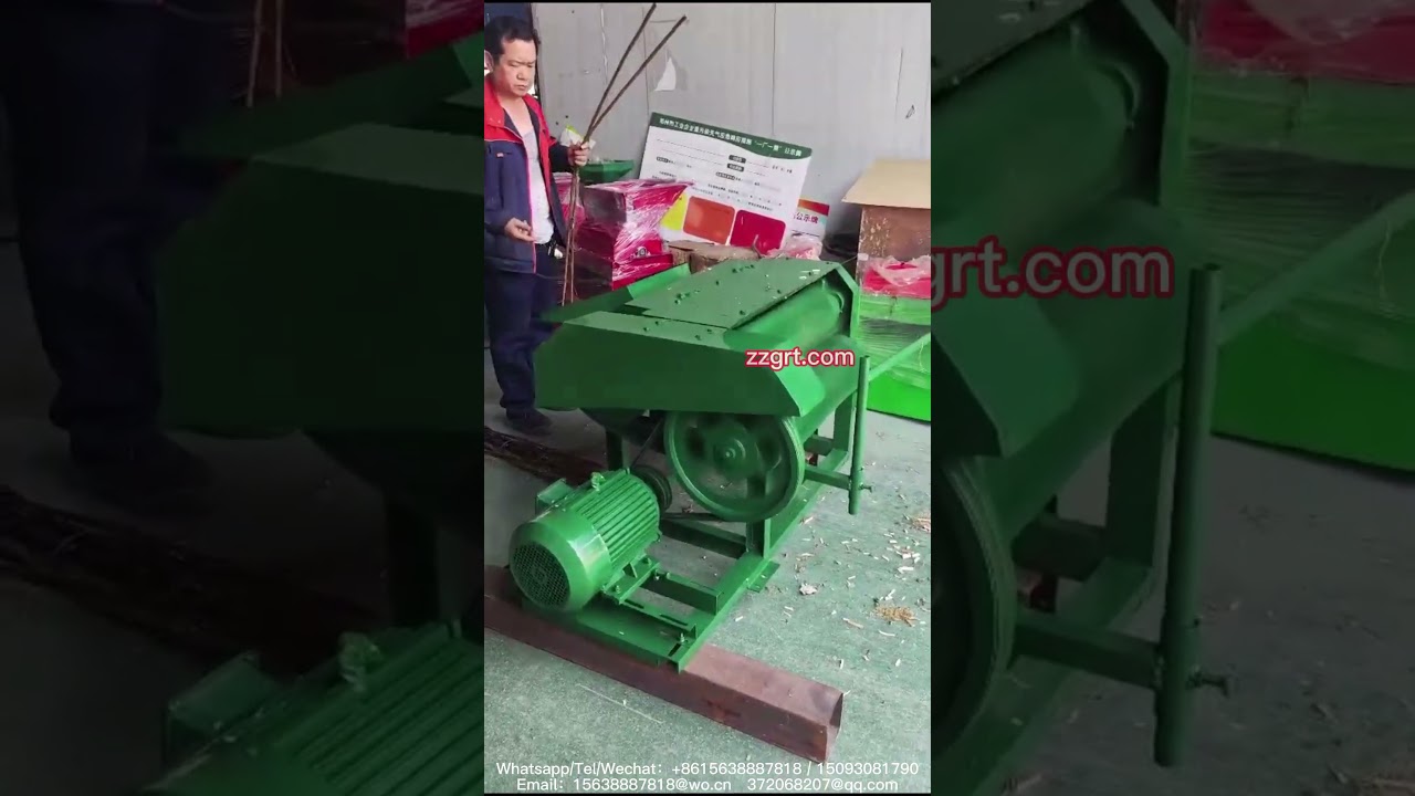 Fully automatic hemp peeling machine  Hemp skin separator  Dusk hemp beating machine