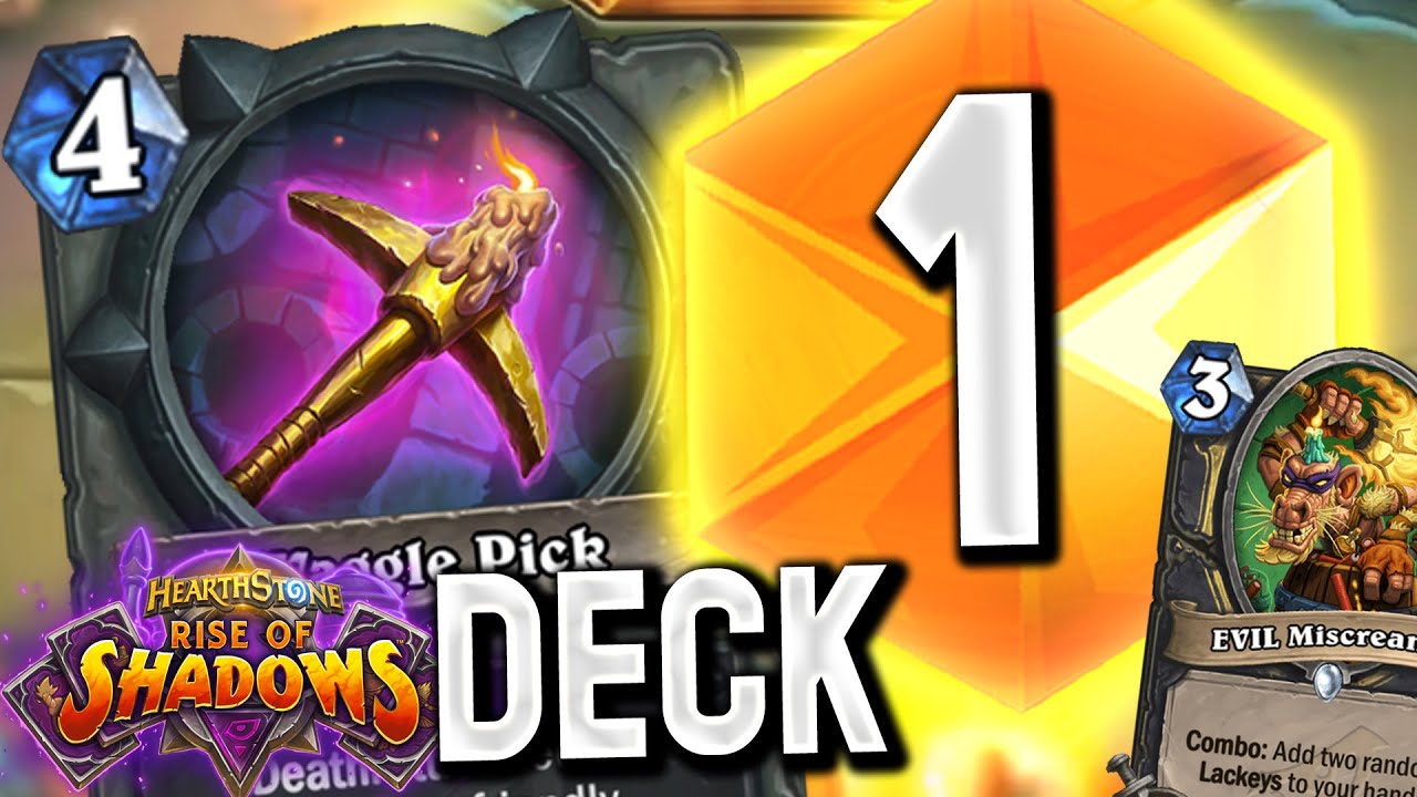 Rank 1 LEGEND Waggle PICK Miracle Rogue (Orange) - HS Rise of Shadows