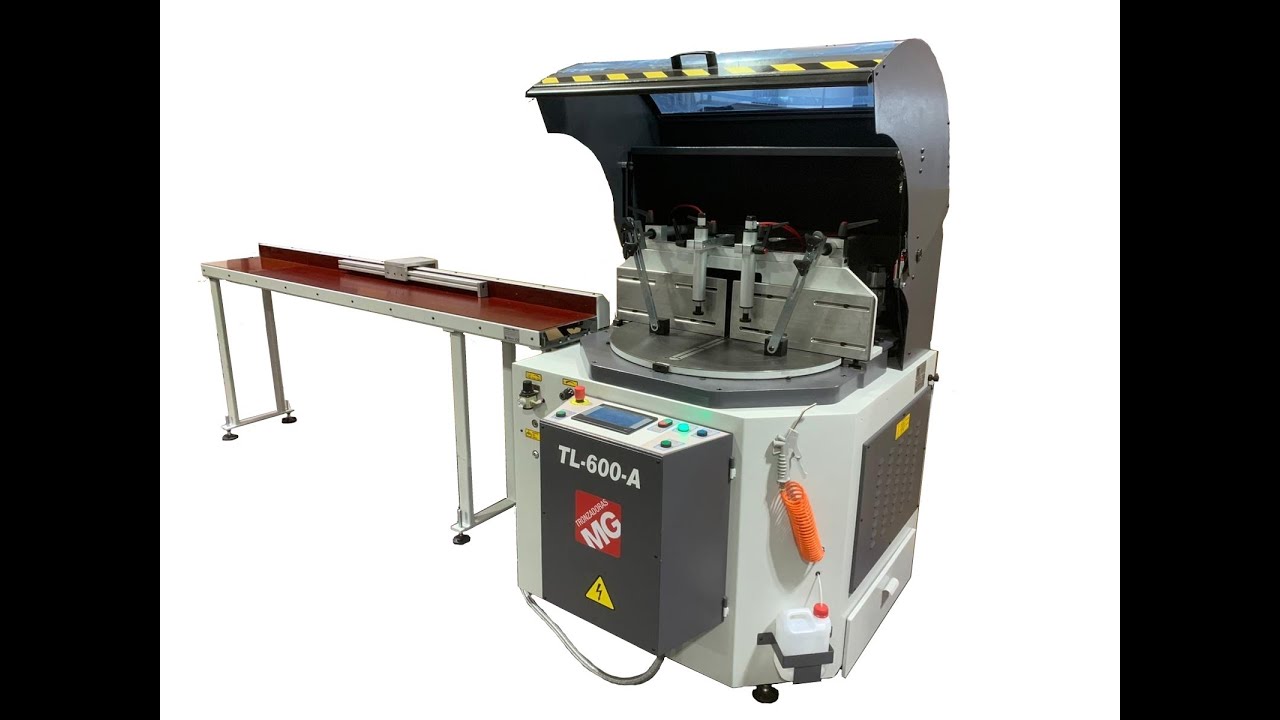 TL600AAG CNC Tronzadora corte aluminio.