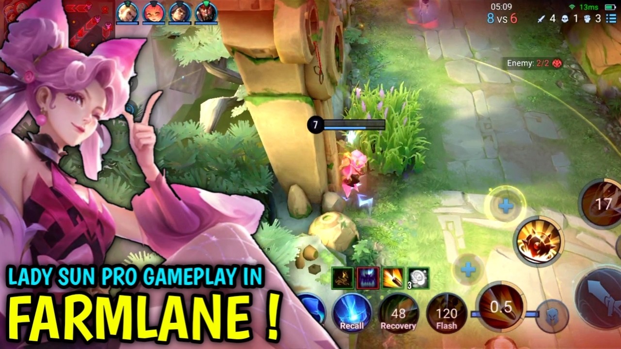Honor Of Kings: Профессиональный геймплей за Леди Сан | Учебное пособие и лучшая сборка для Леди ...