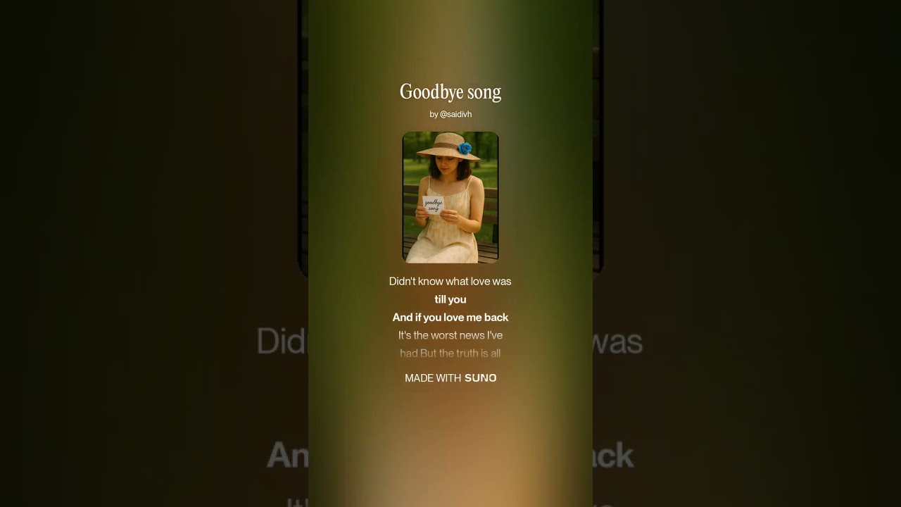 Goodbye song #GoodbyeSong #PopAnthem #HeartbreakHits #BlueRoseVibes