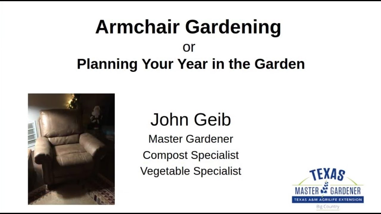 Armchair Gardening