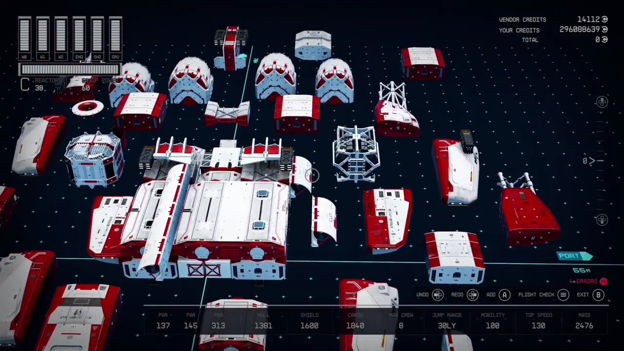 starfield ship building and interior layout