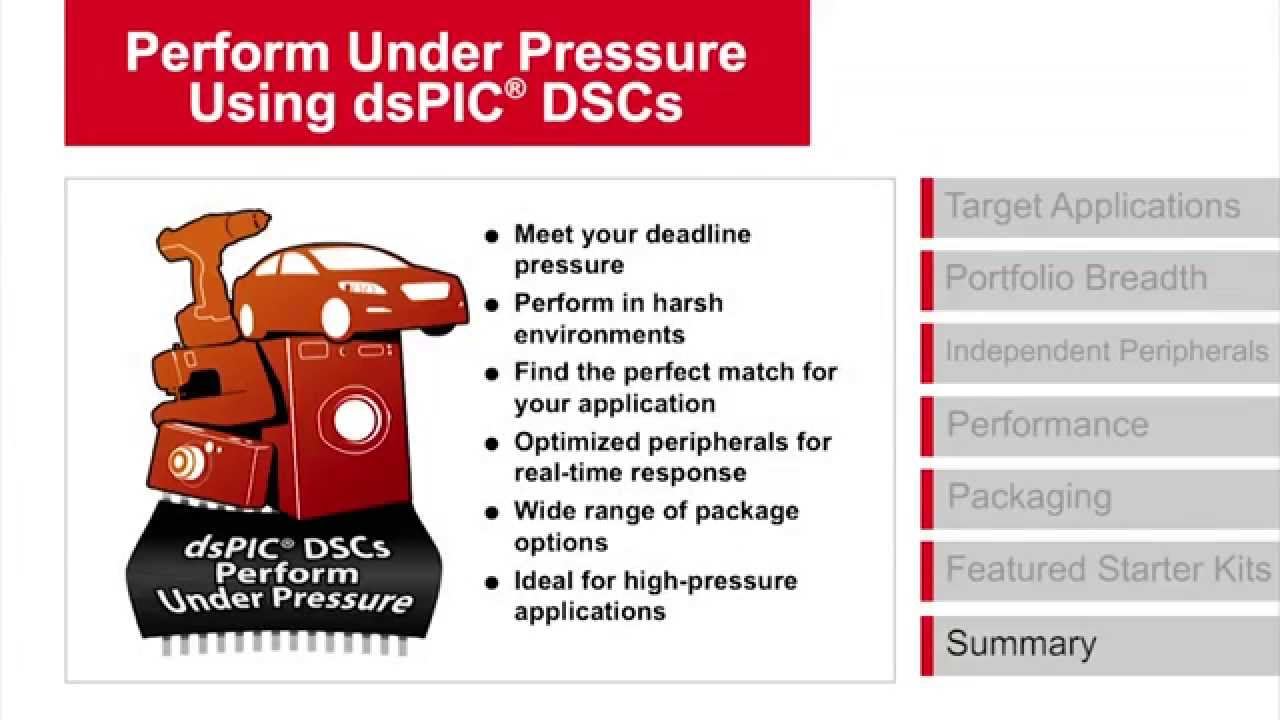 dsPIC® DSCs Perform Under Pressure