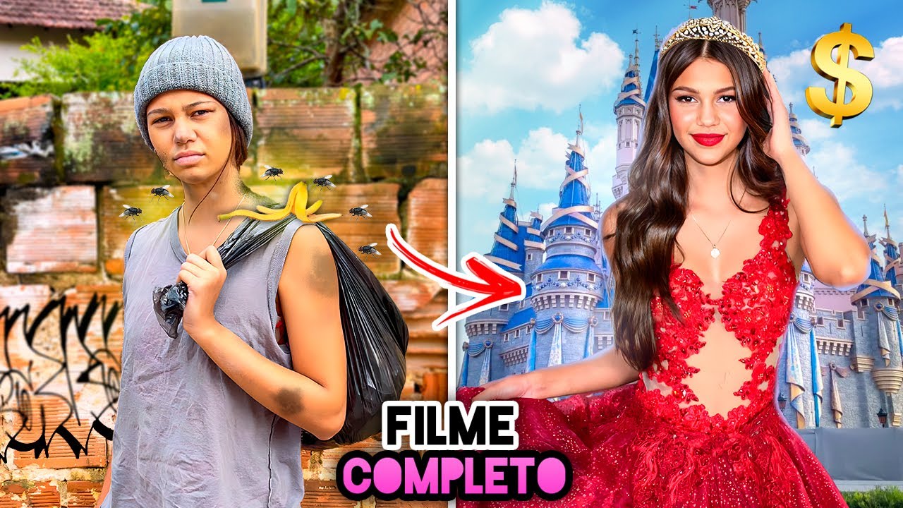 A Pobre Mendiga Adotada Por Uma Família Real - O FILME 👑