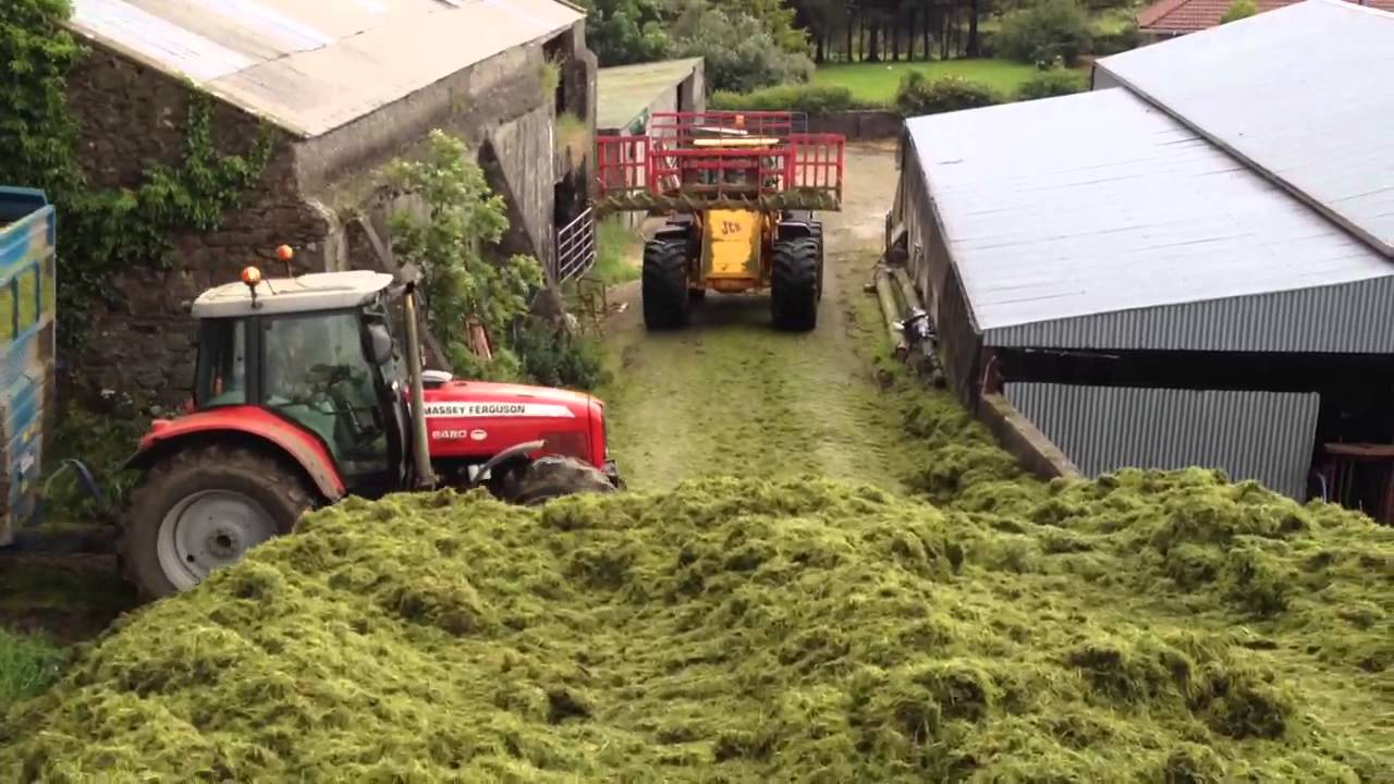 Killen bros buckraking silage 2012