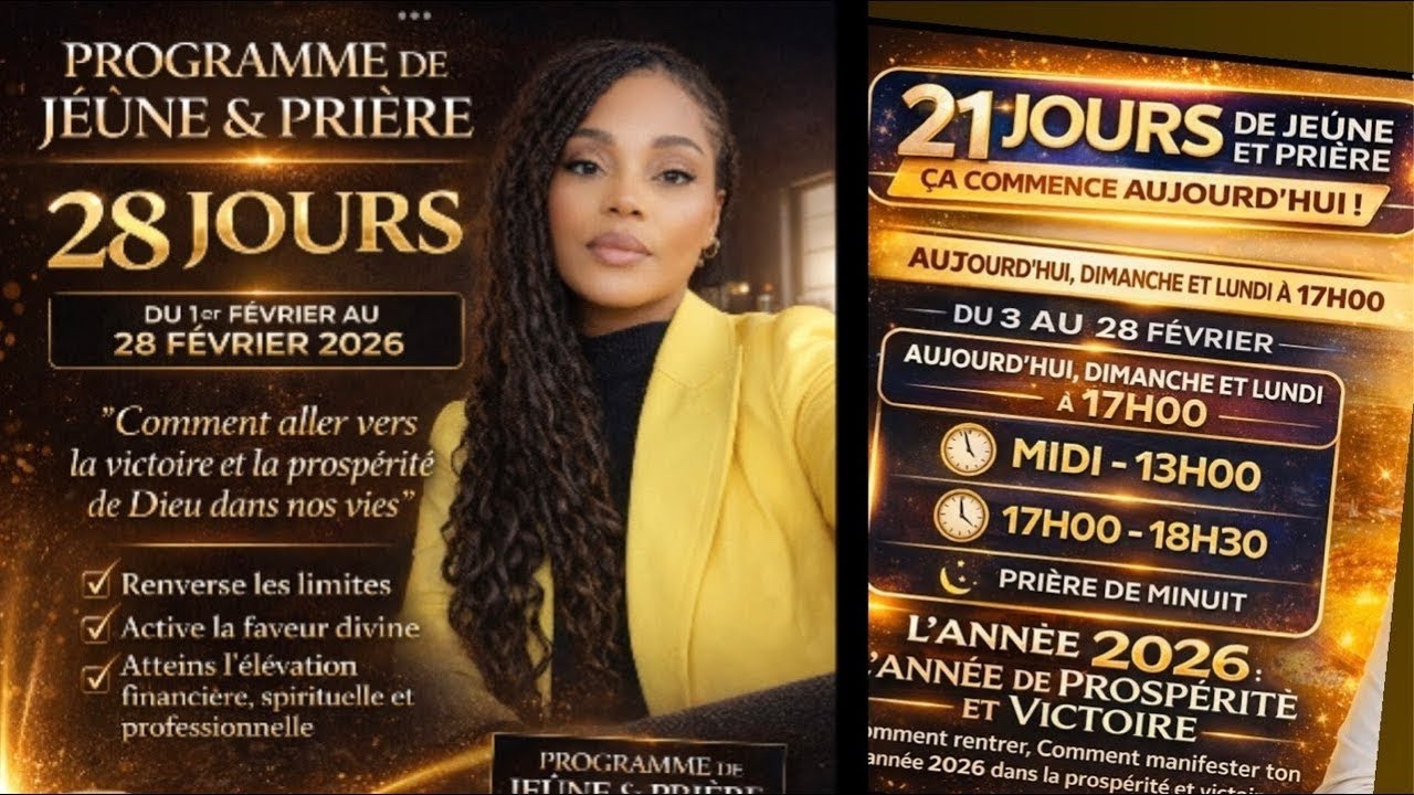 Bienvenu dans notre  programme  (21 jours de jeune et priere)