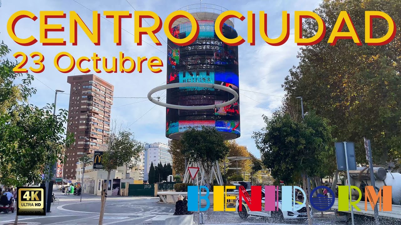 Benidorm - Centro ciudad - 23 Octubre 2025 - Costa Blanca - España. 4K