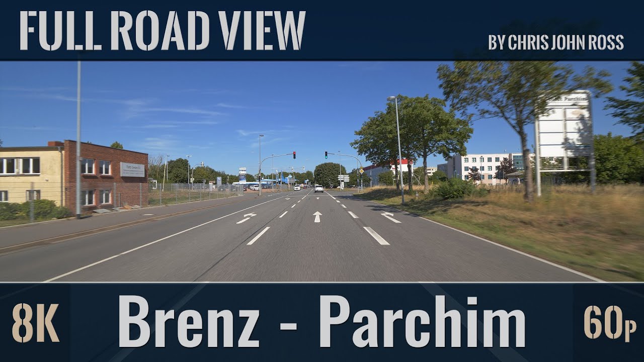 Brenz - Spornitz - Parchim, Mecklenburg-Vorpommern, Germany: B 191 - 8K (4320p/60p) Ultra HD