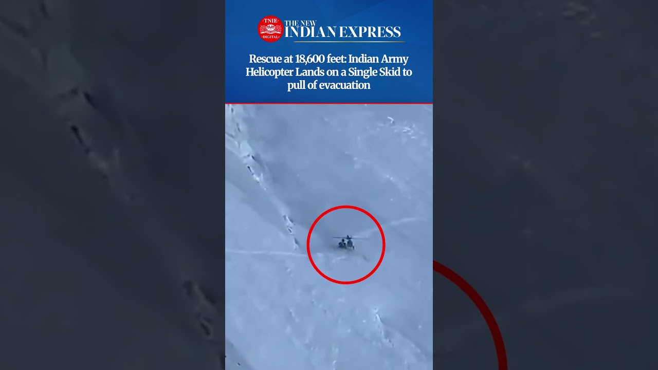 Indian Army Helicopter rescues patient at 18,600 feet in Ladakh