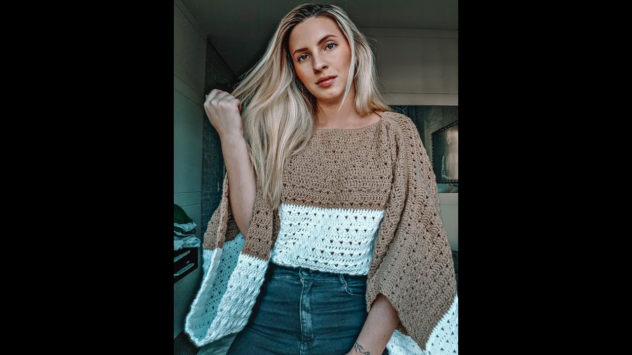 Blusa crochê outono - Destro - Parte 1