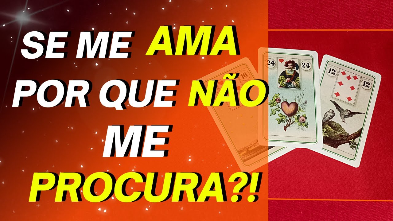 SE ELE(A) ME AMA POR QUE N&Atilde;O ME PROCURA TAROT?!