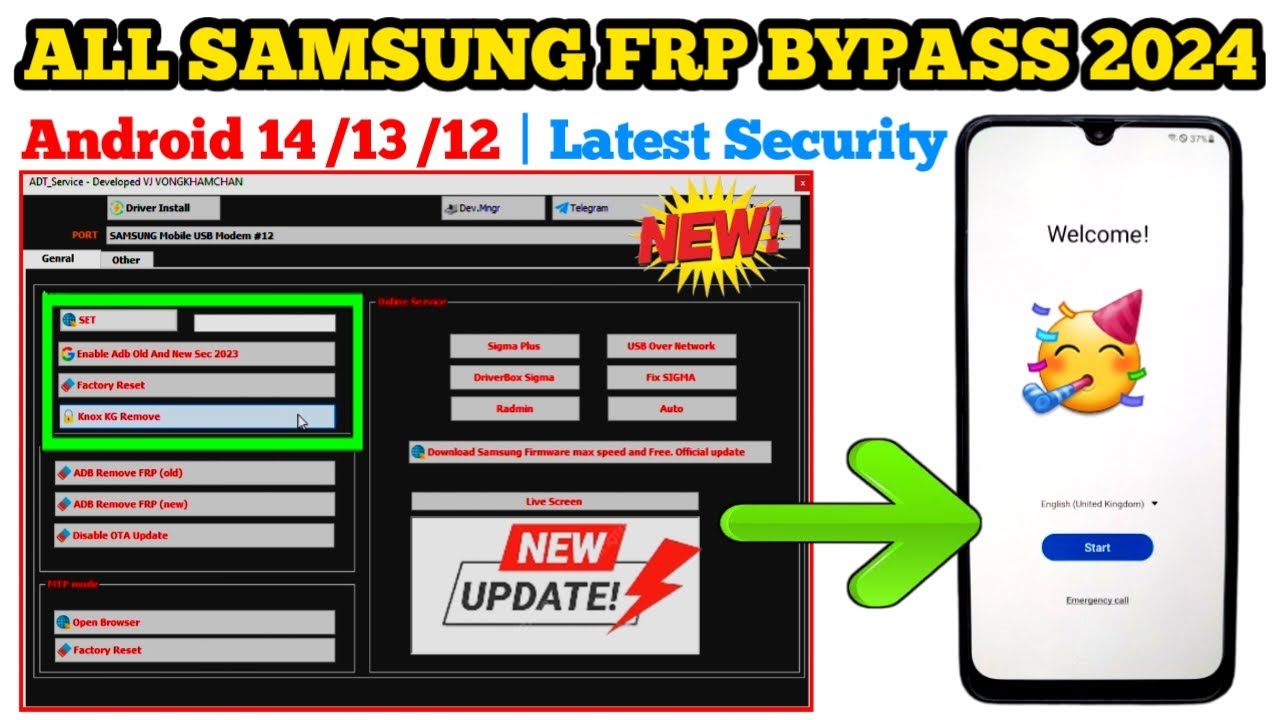 ✅ New Method 2024-🔥All Samsung FRP Bypass | Unlock 2024 All Android 12/13/14 | Google Account Remove