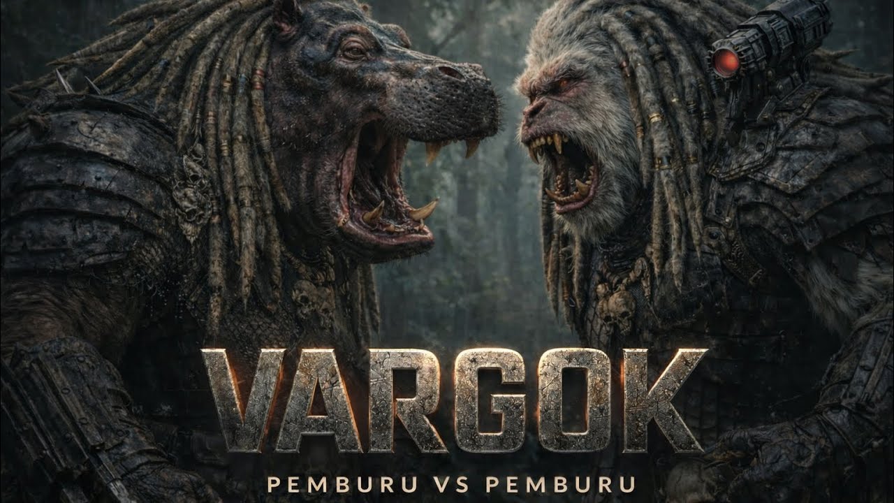 VARGOk vs BARAWAK pemburu dan pemburu @uwaim4n02 #perang #predator #pemburu
