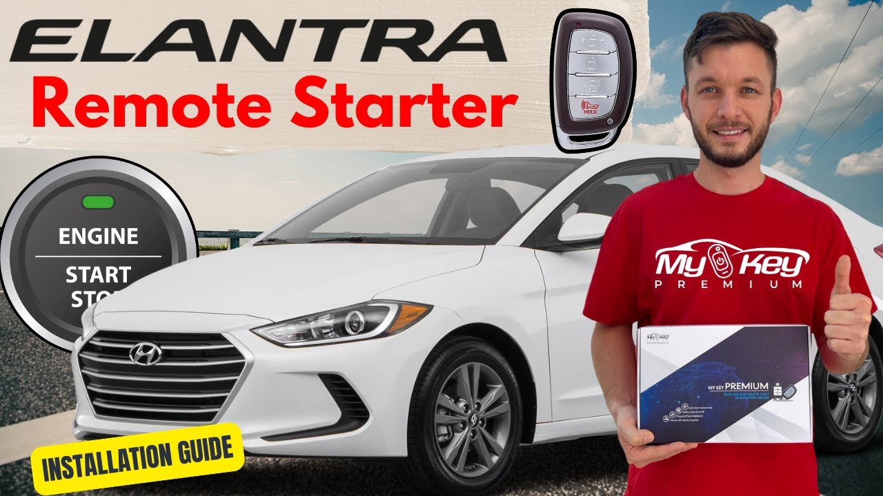 Дистанционный запуск двигателя Hyundai Elantra 2017-2020 | Как установить | Mykey Premium