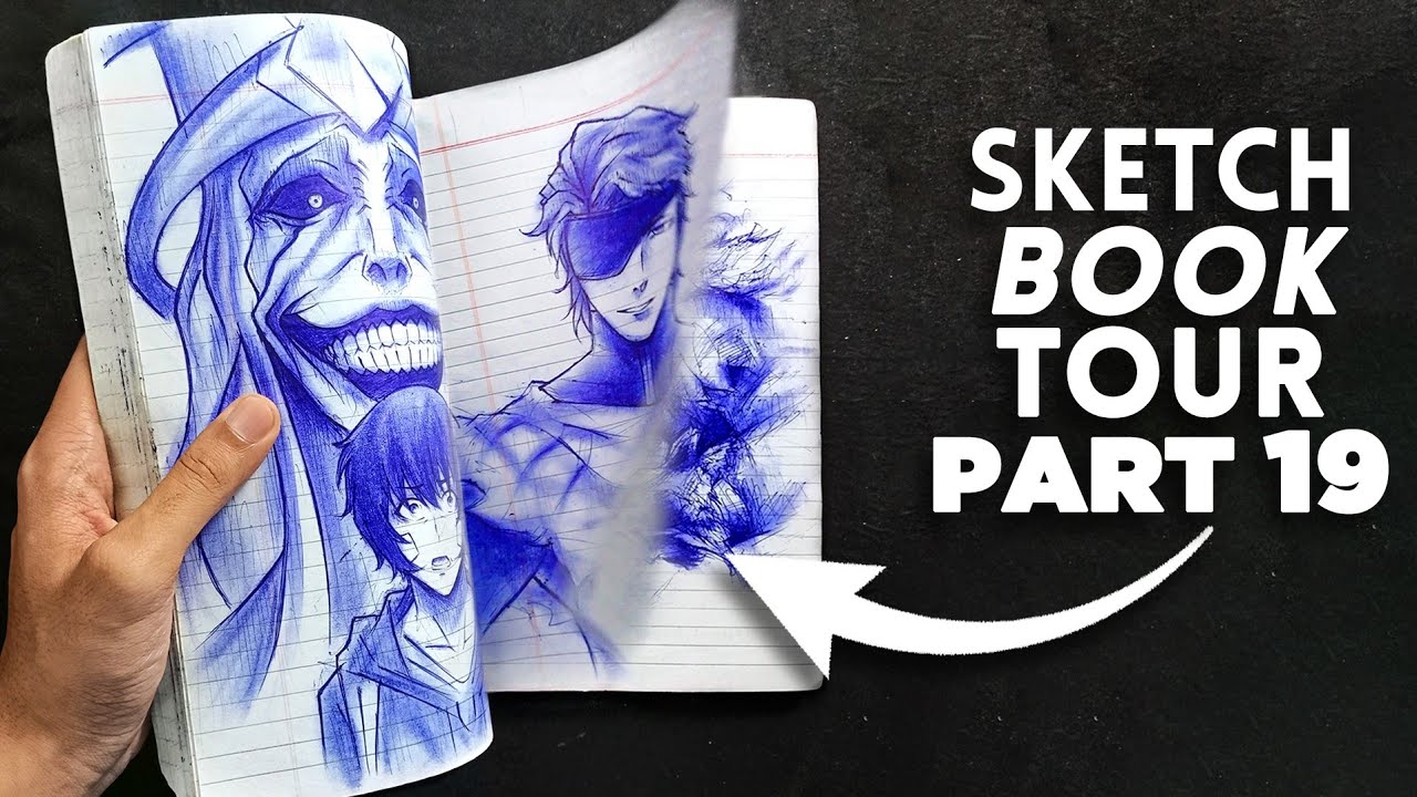 SKETCHBOOK TOUR Part 19(Last Laugh At my Drawings)