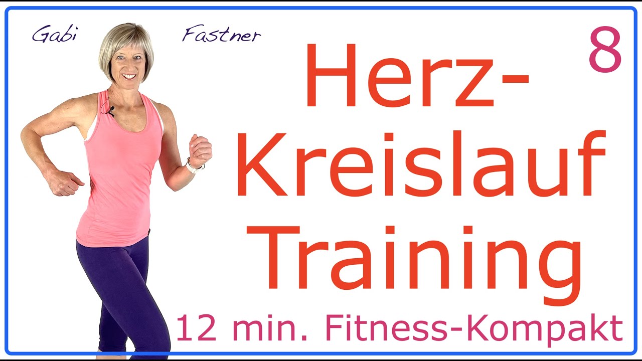 8🔹12 min. Herz Kreislauf Training | Fitness-Kompakt, ohne Ger&auml;te