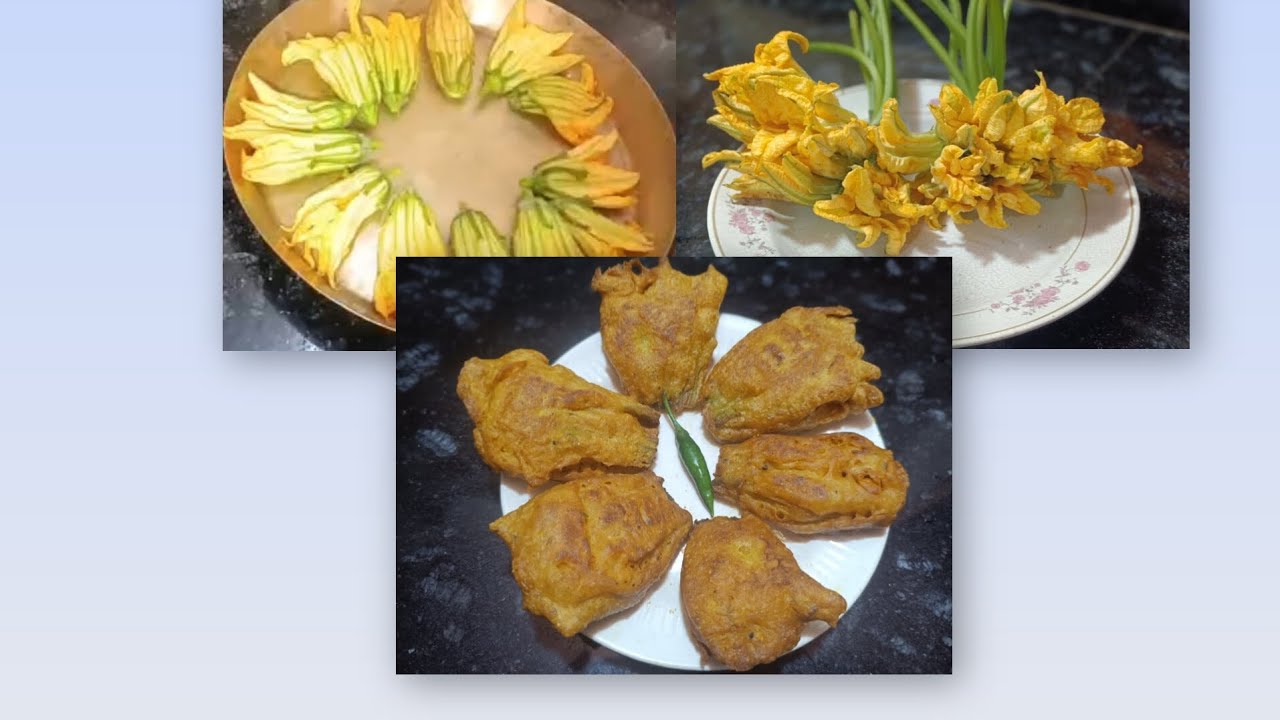 Kumro fuler bora recipe in Bengali.