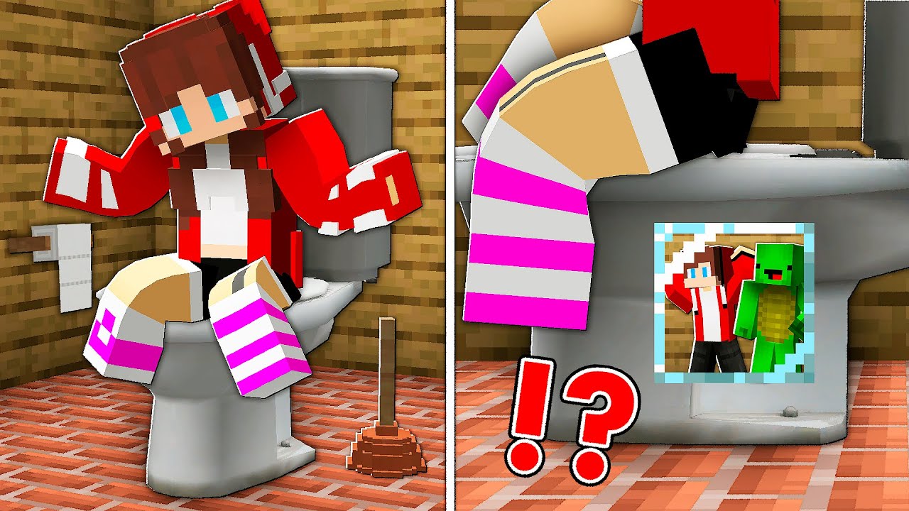 JJ and Mikey BUILT a TINY HOUSE inside Toilet Under JJ's Mum - in Minecraft (Maizen)