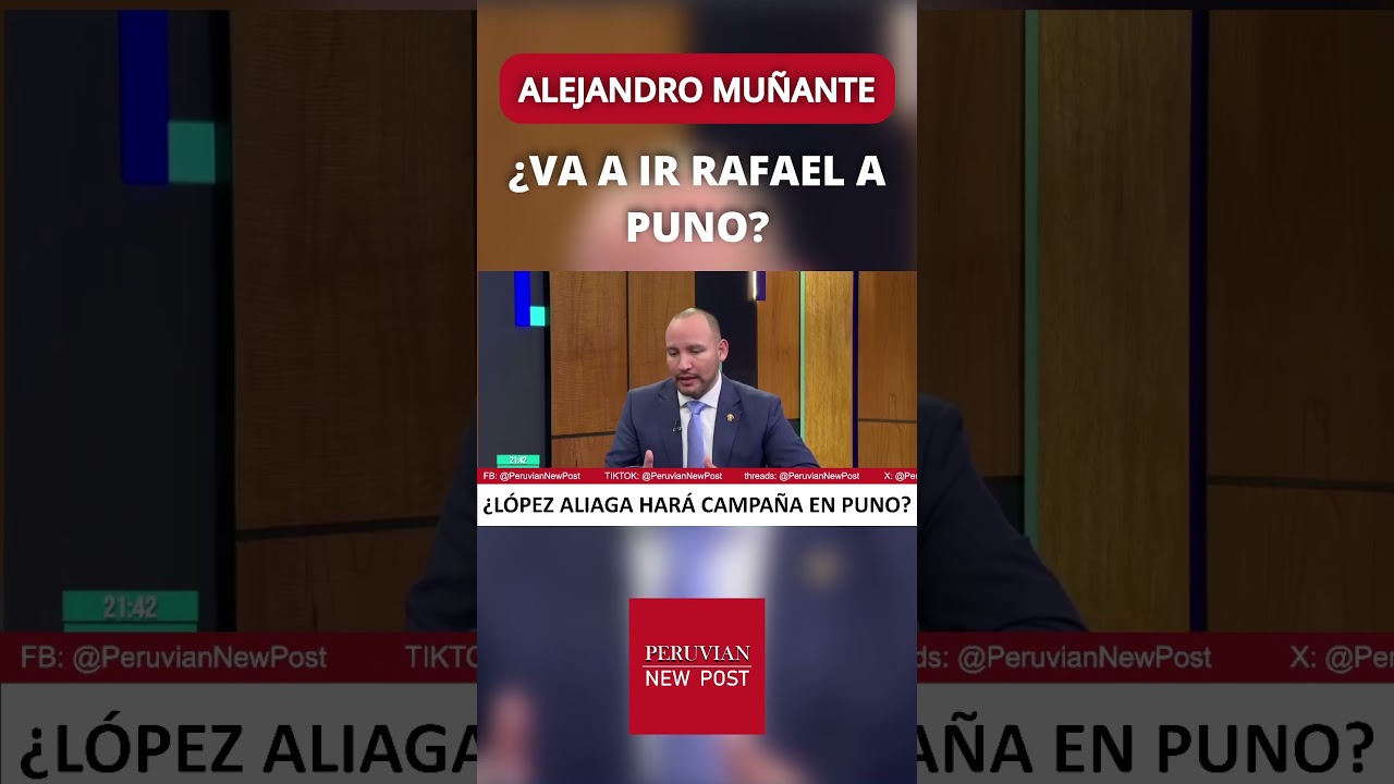 RAFAEL L&Oacute;PEZ ALIAGA IR&Aacute; A PUNO